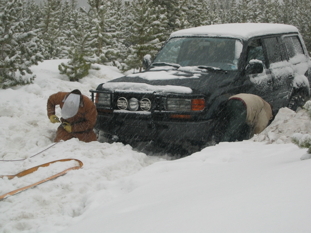 Seven Mile/Bald Mtn - Brendan in the snow