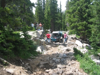 Holy Cross - Cleveland Rock obstacle at top