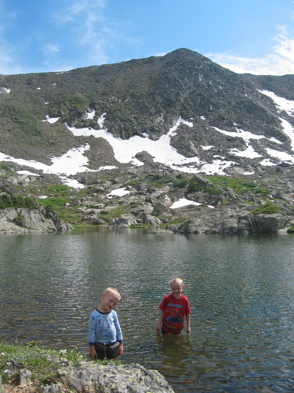 Holy Cross - Jason and Tyson cooling off